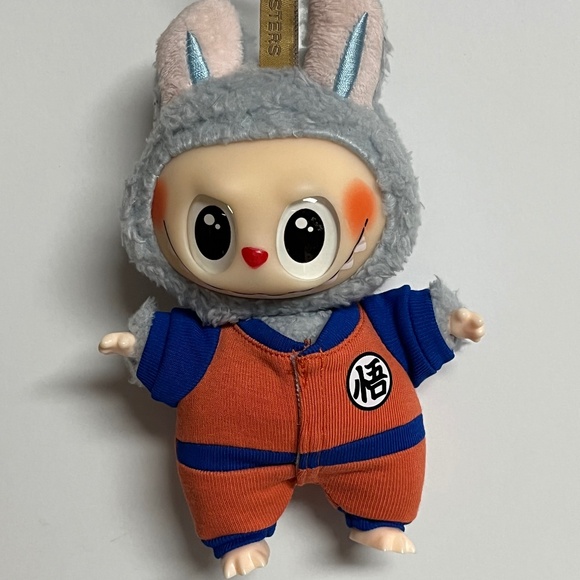 Labubu Dragonball Goku Outfit Clothing Clothes Accessories Orange Jumper - Picture 1 of 7